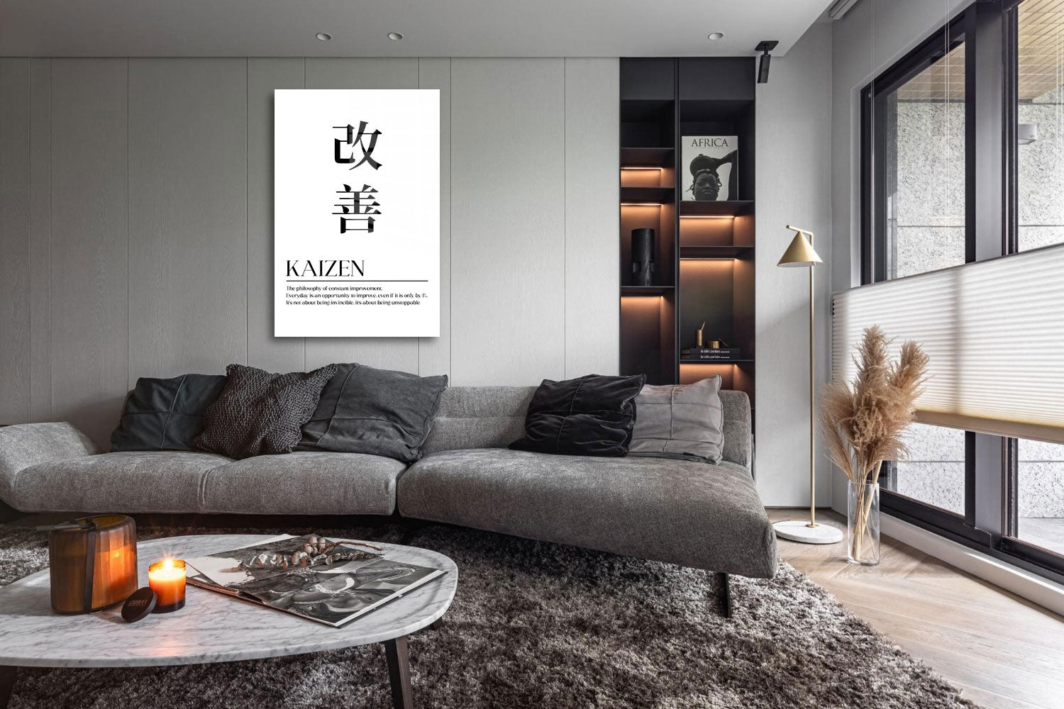 glasschilderij kaizen woonkamer 5