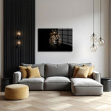 glasschilderij koning leeuw woonkamer 5