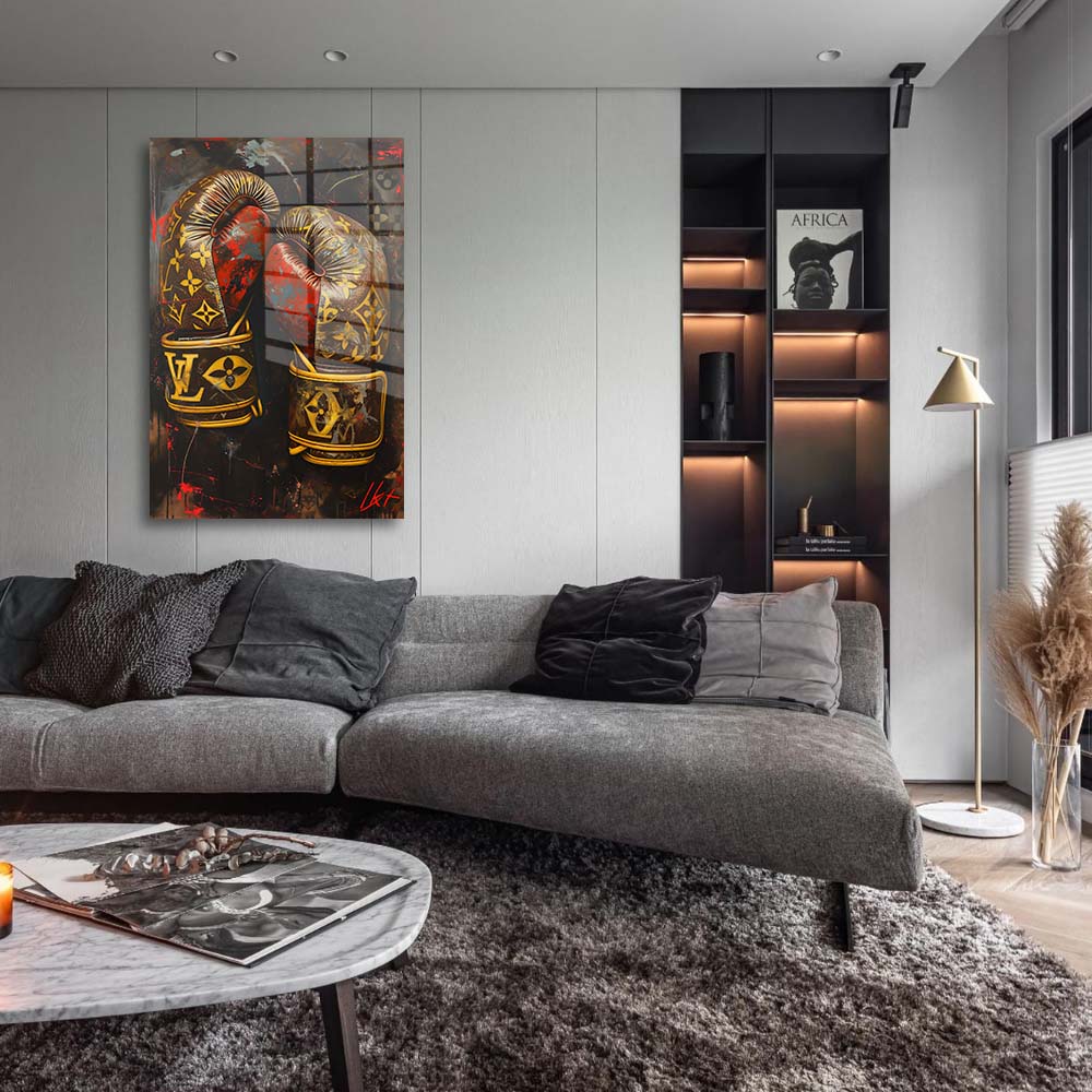 glasschilderij luxury fight woonkamer 1