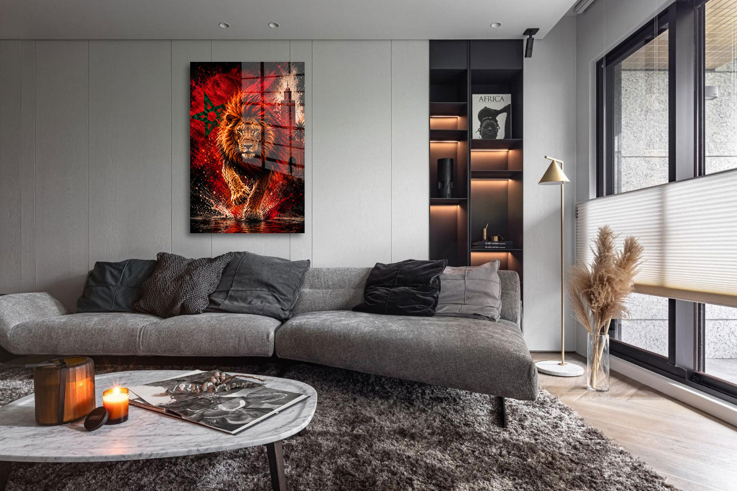 glasschilderij marokkaanse trots woonkamer 5