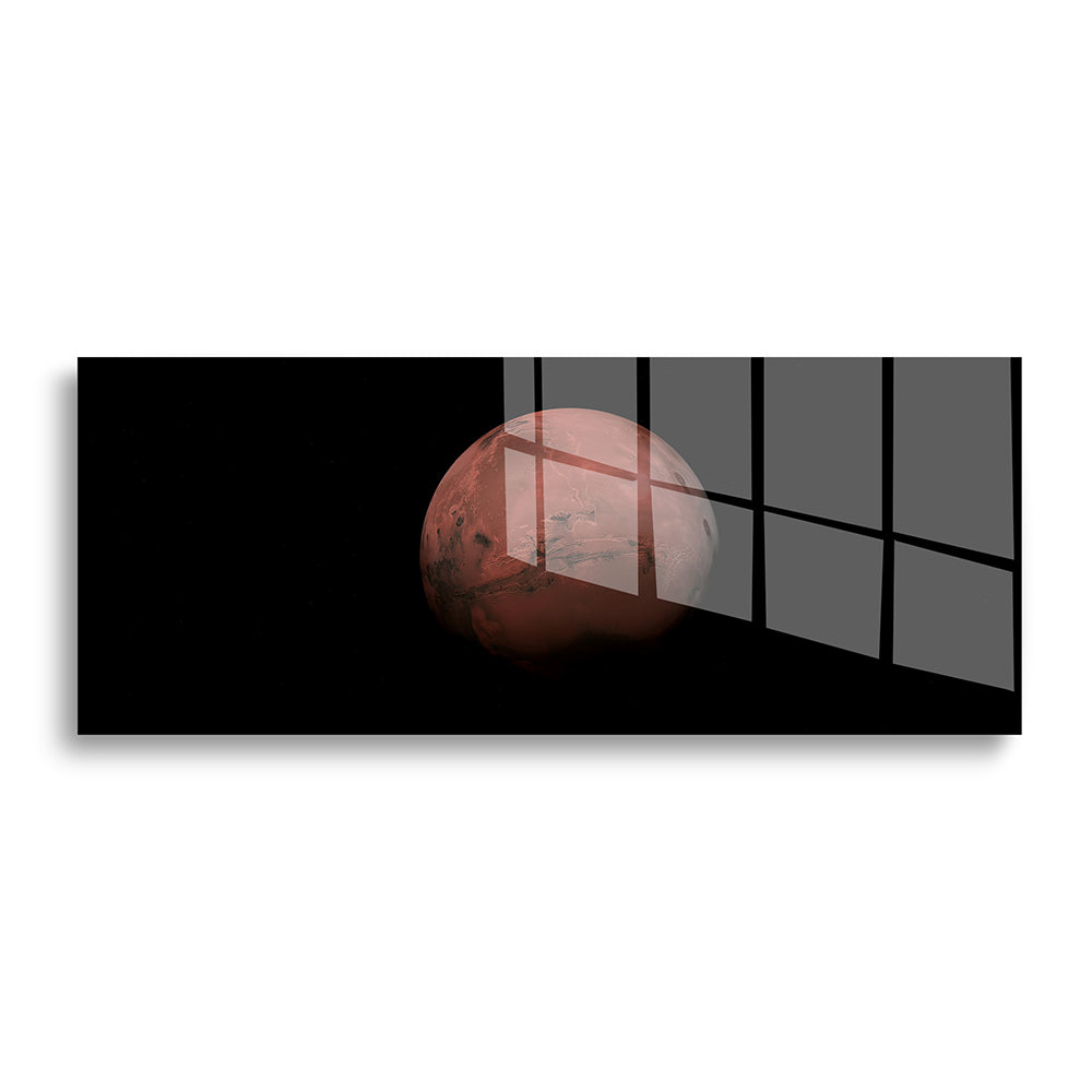 glasschilderij mars panorama voorkant