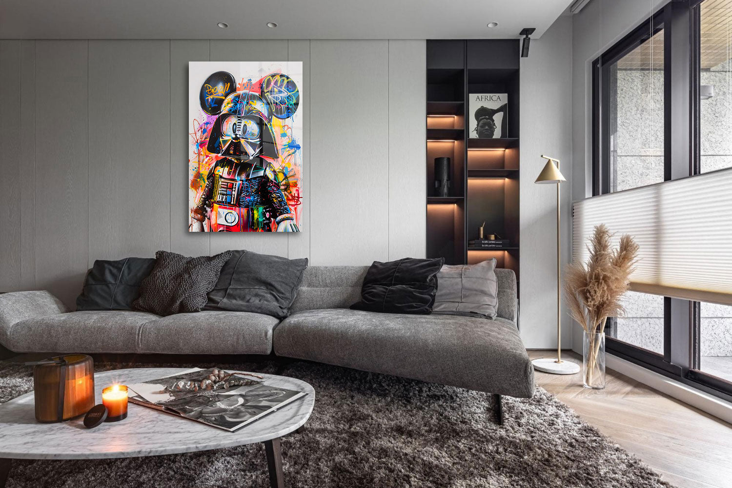 glasschilderij muisvader woonkamer 5