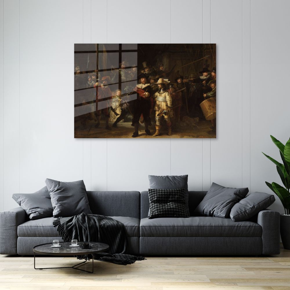 glasschilderijnachtwacht woonkamer 1