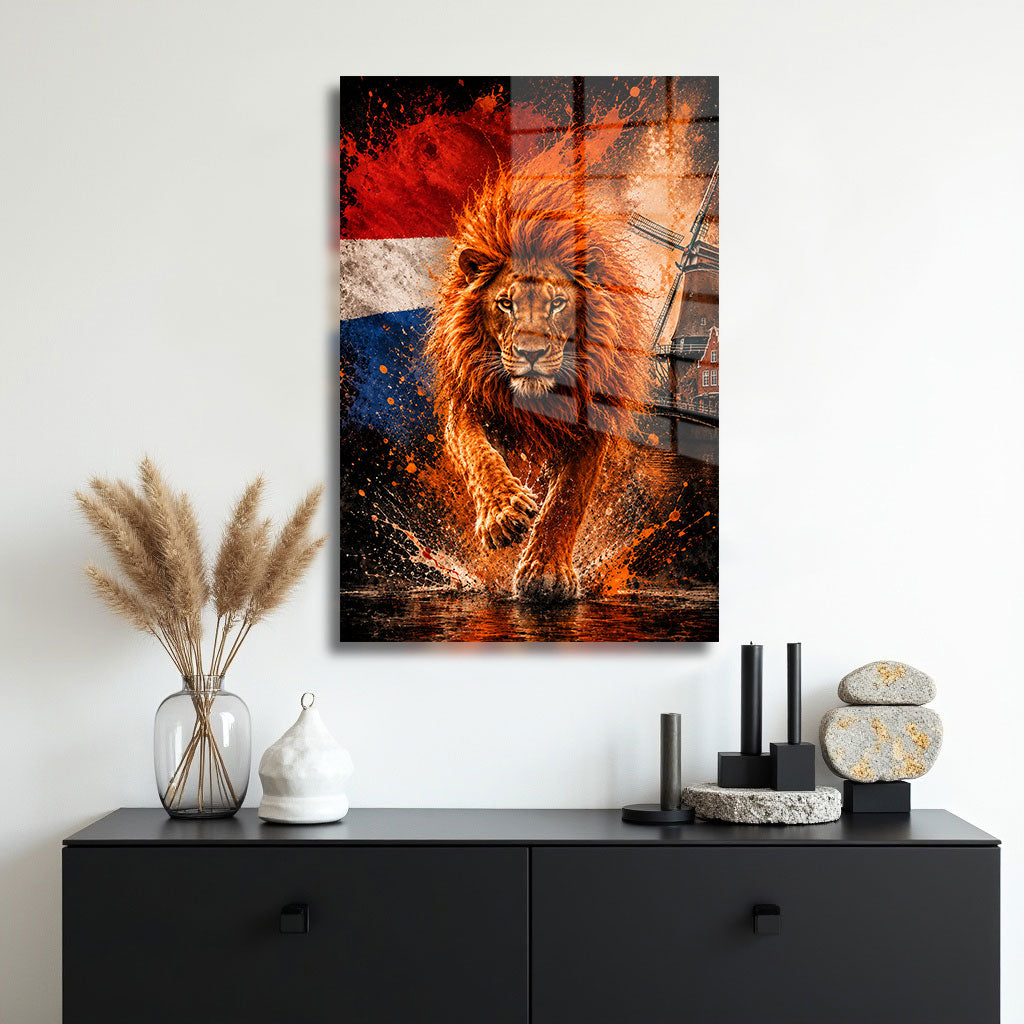 glasschilderij nederlandse trots muur