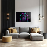 glasschilderij neon tunnel woonkamer 5