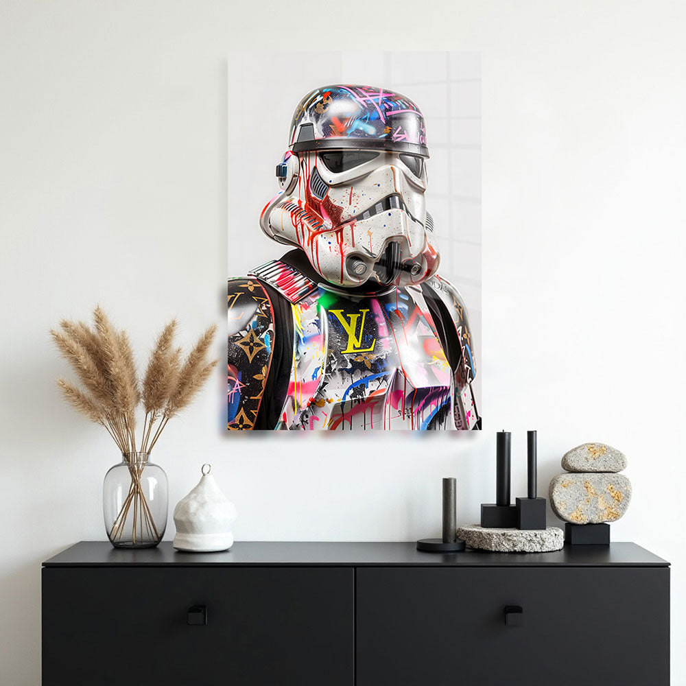 glasschilderij paint wars woonkamer 3