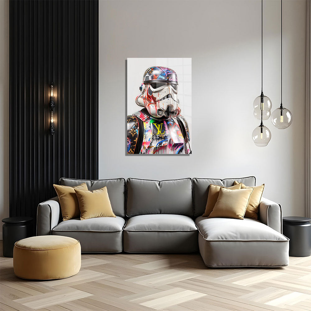 glasschilderij paint wars woonkamer 5