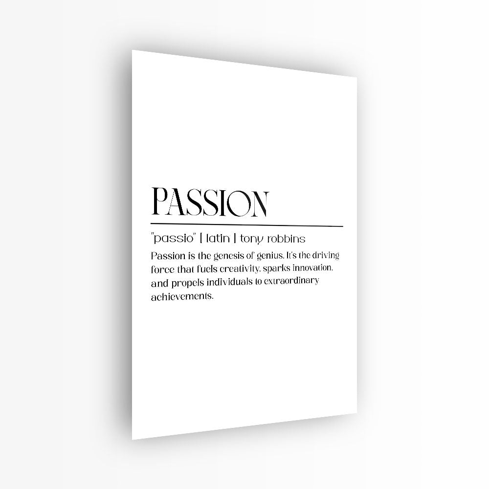 glasschilderij passion wit zwart voorkant