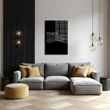 glasschilderij passion zwart wit woonkamer 4