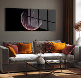 glasschilderij planet panorama woonkamer