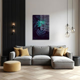 glasschilderij planten bladeren woonkamer 4