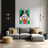 glasschilderij roly duck woonkamer 4