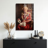 glasschilderij royal rolls muur