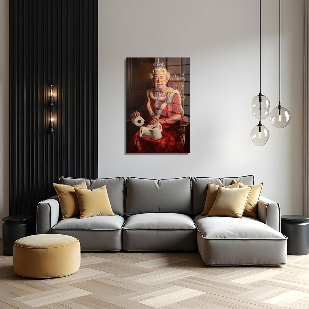 glasschilderij royal rollswoonkamer 4