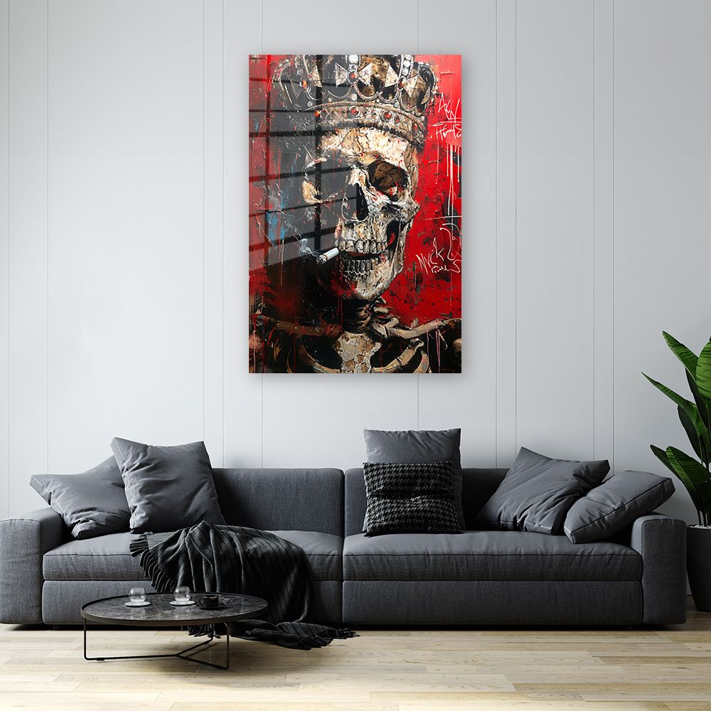 glasschilderij skull king woonkamer 3