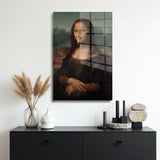 glasschilderij smelly lisa muur