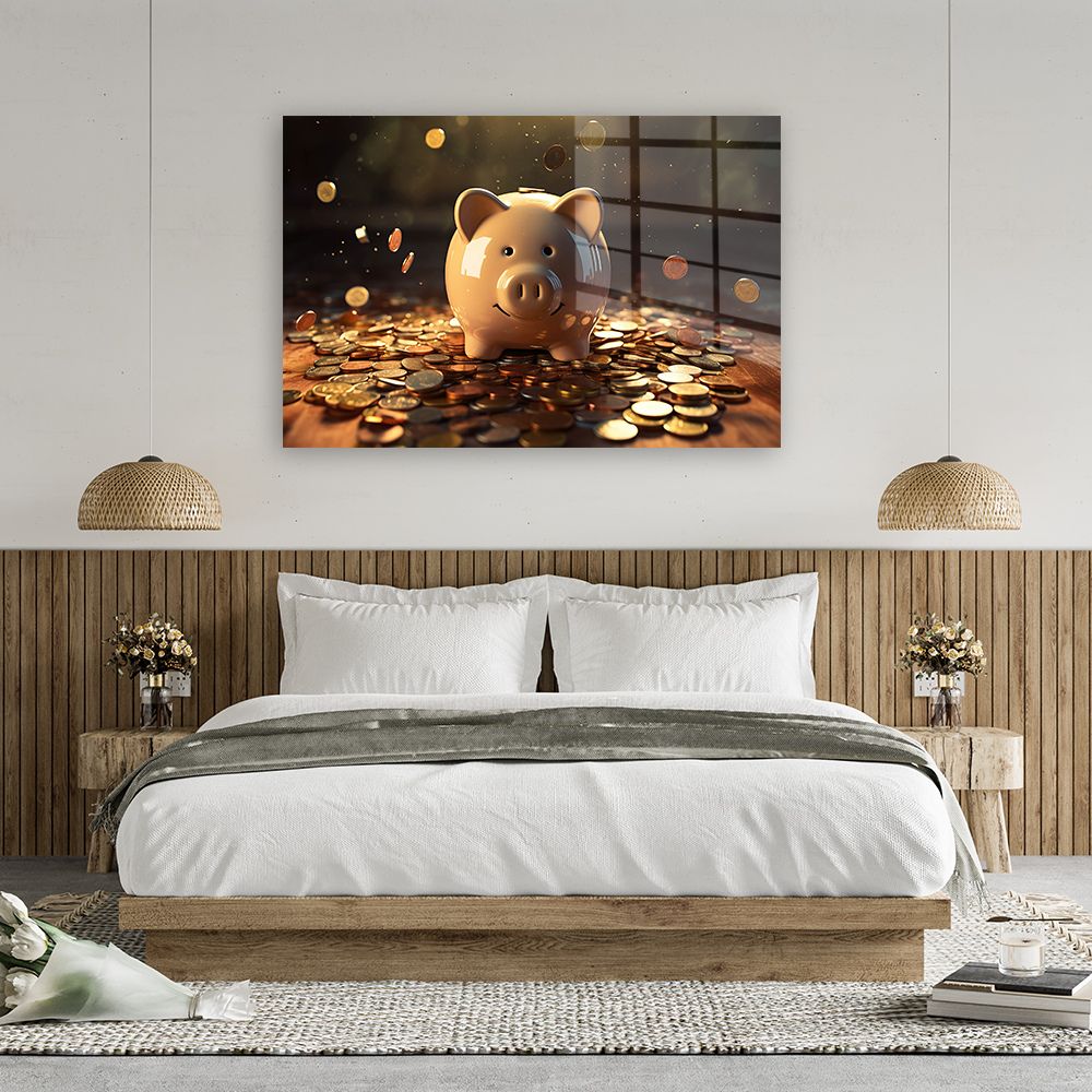 glasschilderij spaarvarken slaapkamer 3