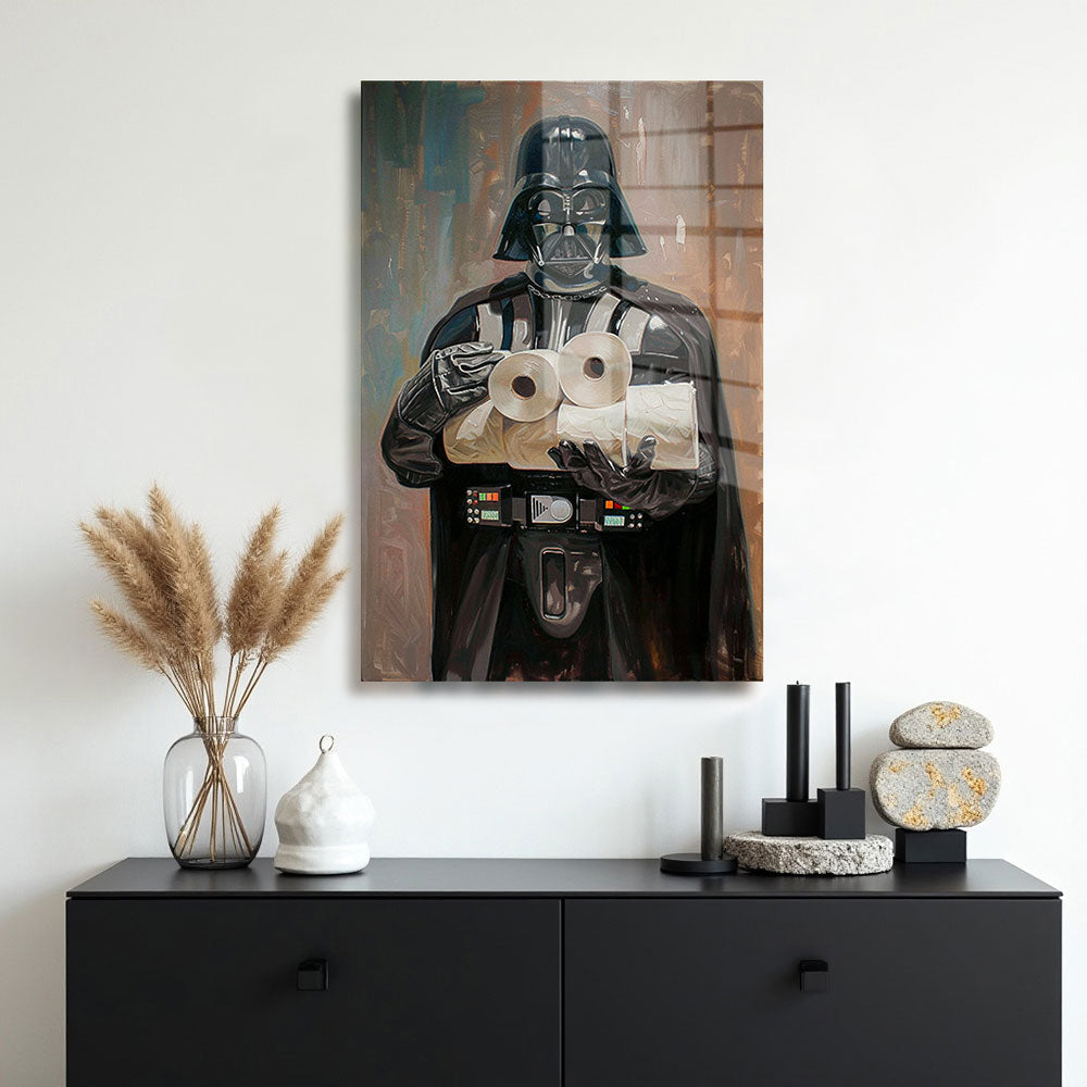 glasschilderij space rolls muur