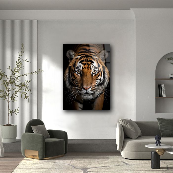 glasschilderij-tijger-muur