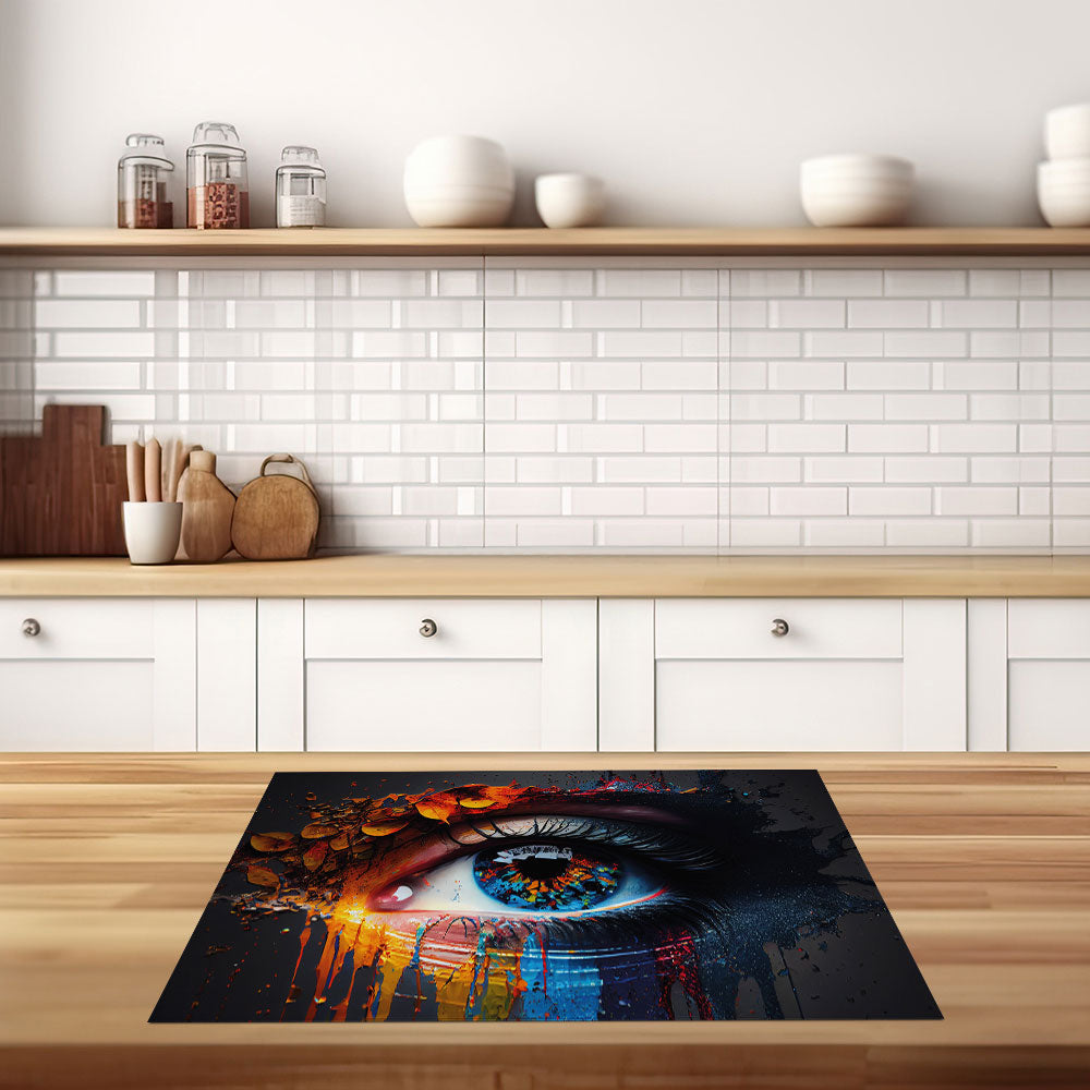 inductie beschermer abstract oog antislip in de keuken