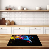 inductie beschermer abstracte gloeilamp keuken