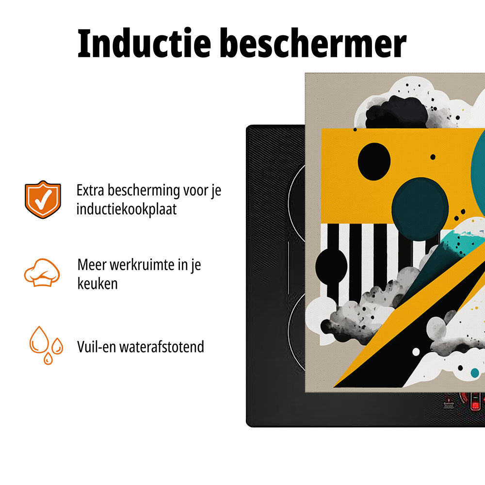inductiebeschermer abstrace geometrische vormen usp