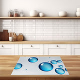 inductiebeschermer blue bubbles antislip keuken