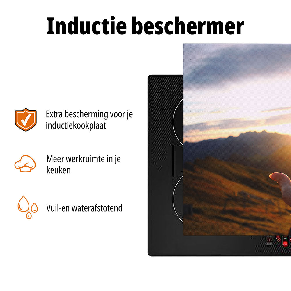 inductiebeschermer hand naar zonsondergang usp