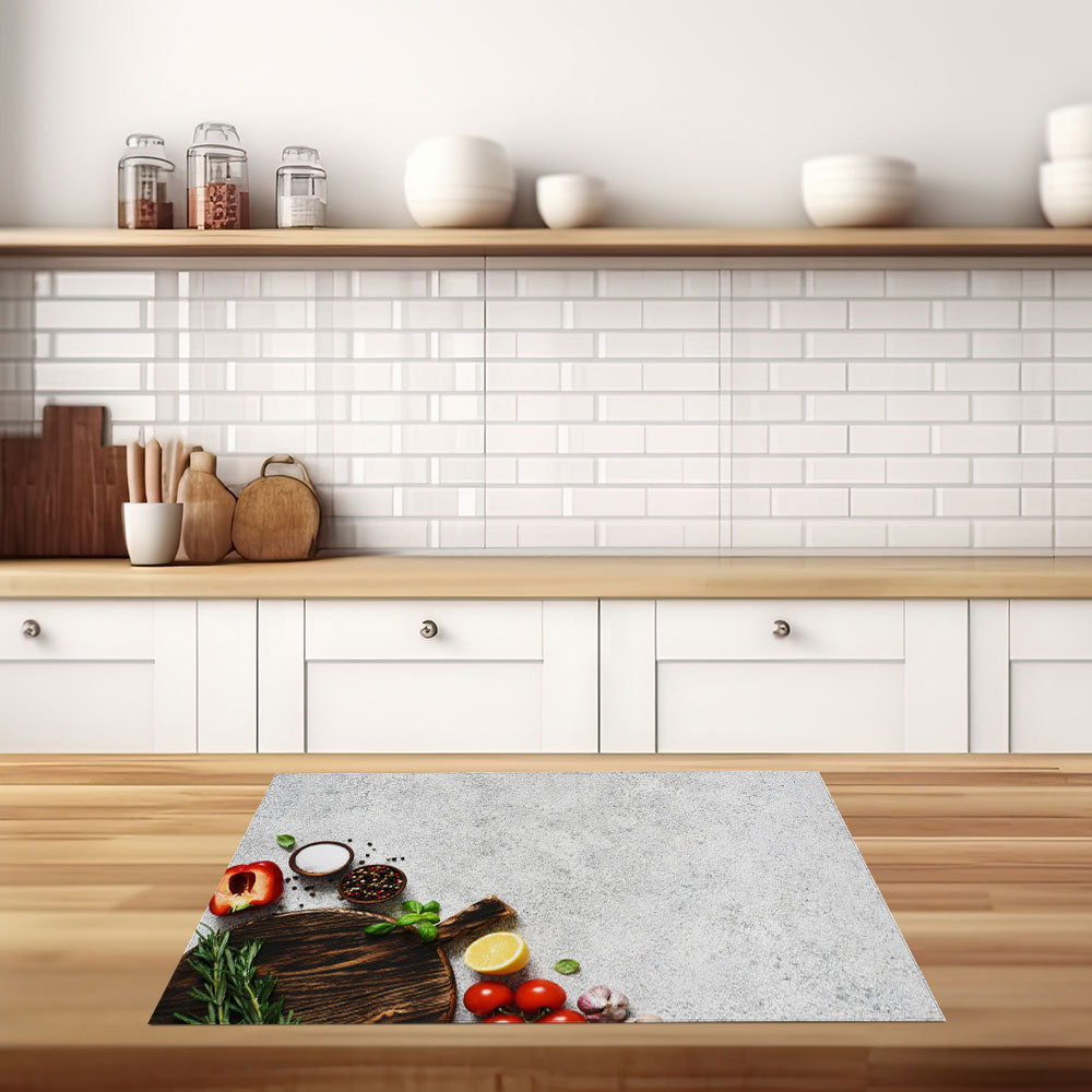 inductiebeschermer kruiden op wit keuken