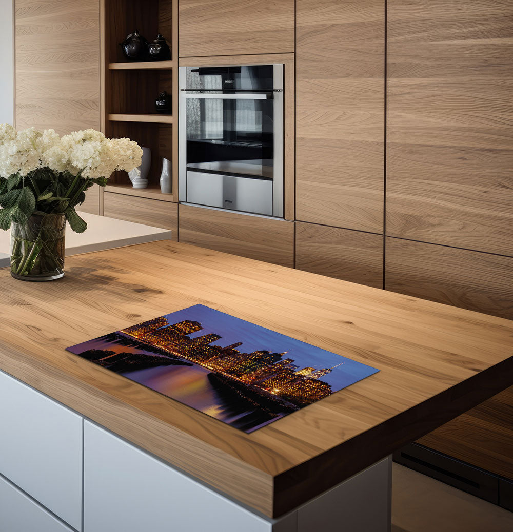 inductiebeschermer new york skyline keuken 2