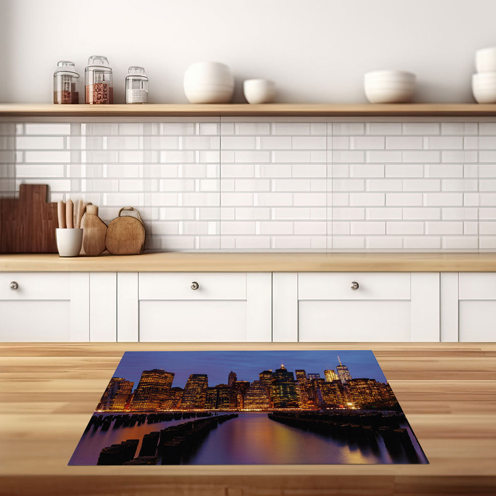 inductiebeschermer new york skyline keuken