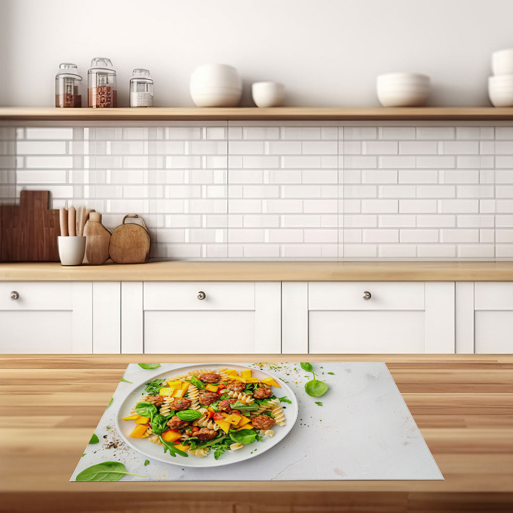 inductiebeschermer pasta lichte achtergrond keuken