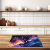 inductiebeschermer snowboarding astronaut keuken