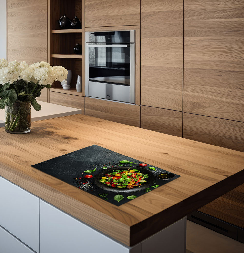 inductiebeschermer vegetarisch bord keuken 2