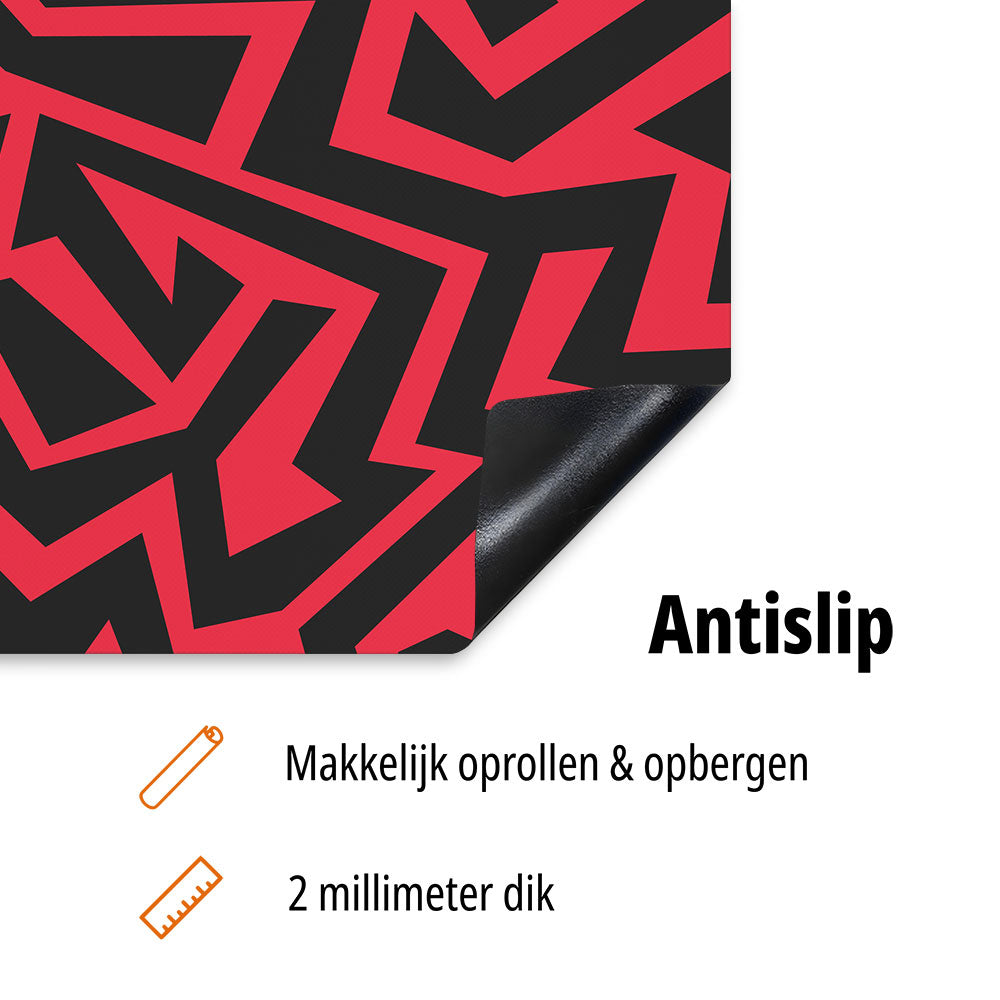 inductiebeschermer zwart rood patroon antislip usp