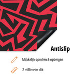 inductiebeschermer zwart rood patroon antislip usp
