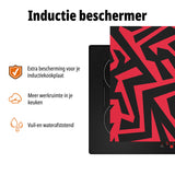 inductiebeschermer zwart rood patroon usp