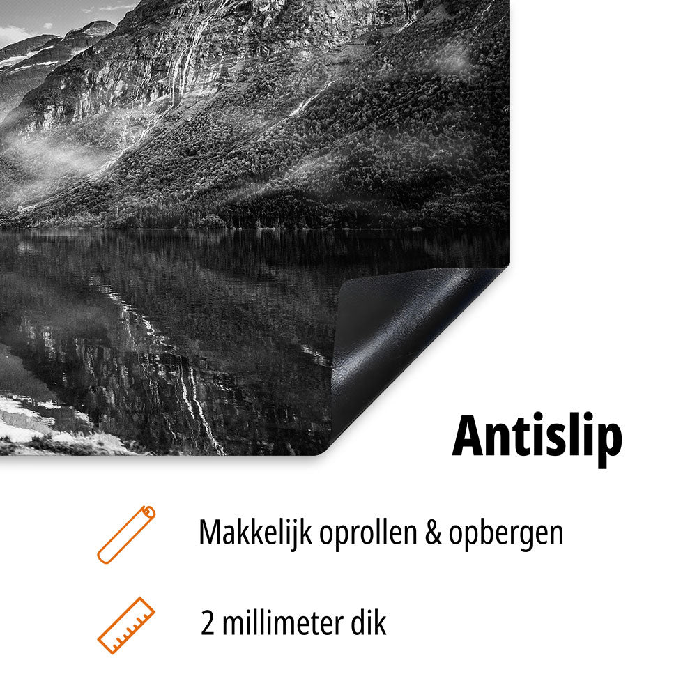 inductiebeschermer zwart wit landschap berg antislip usp