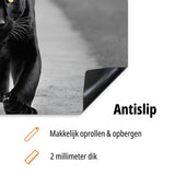 inductiebeschermer zwarte panter gele ogen antislip usp