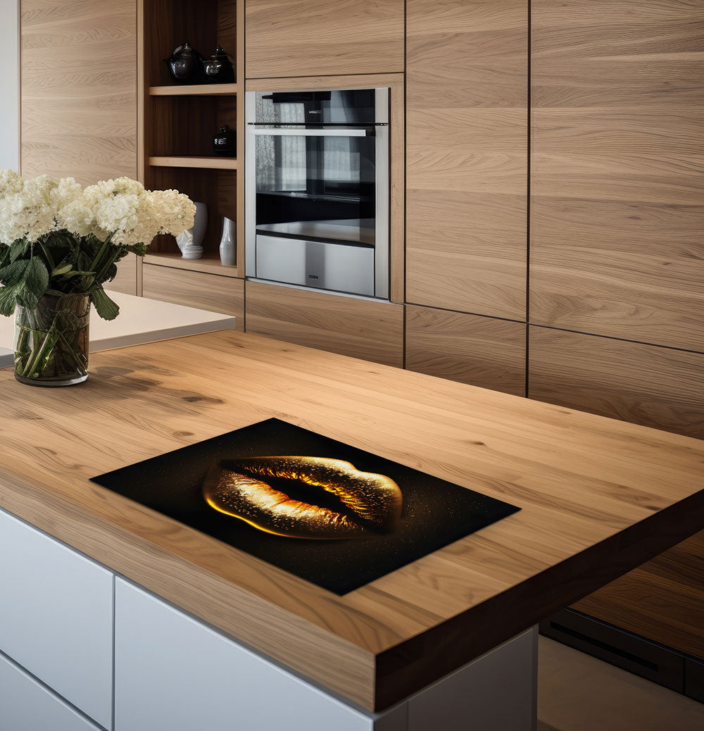inductiebschermer gouden lippen keuken 2