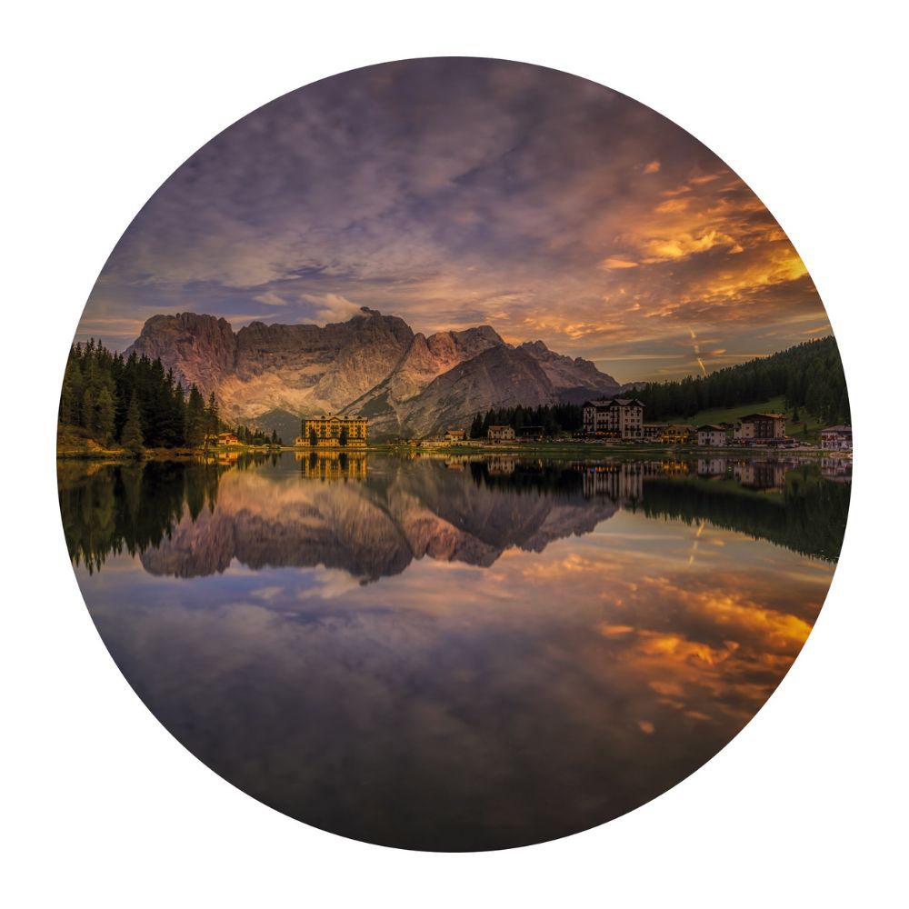 muurcirkel-misurina-sunset