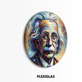 Muurcirkel Abstract Albert Einstein