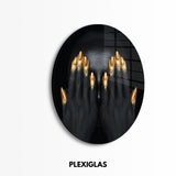 plexiglas-muurcirkel-bodyart-zwart-goud