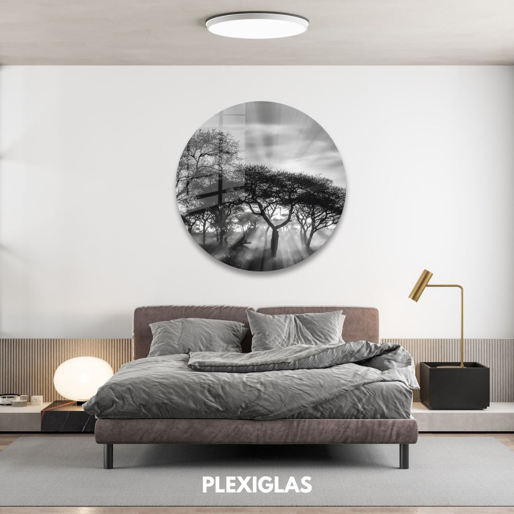 plexiglas-muurcirkel-savanne-zonsondergang-slaapkamer