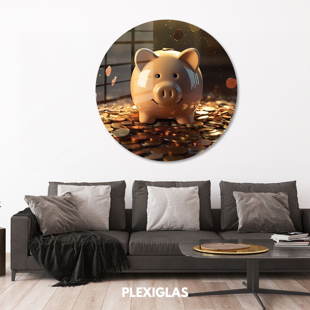 plexiglas-muurcirkel-spaarvarken-woonkamer