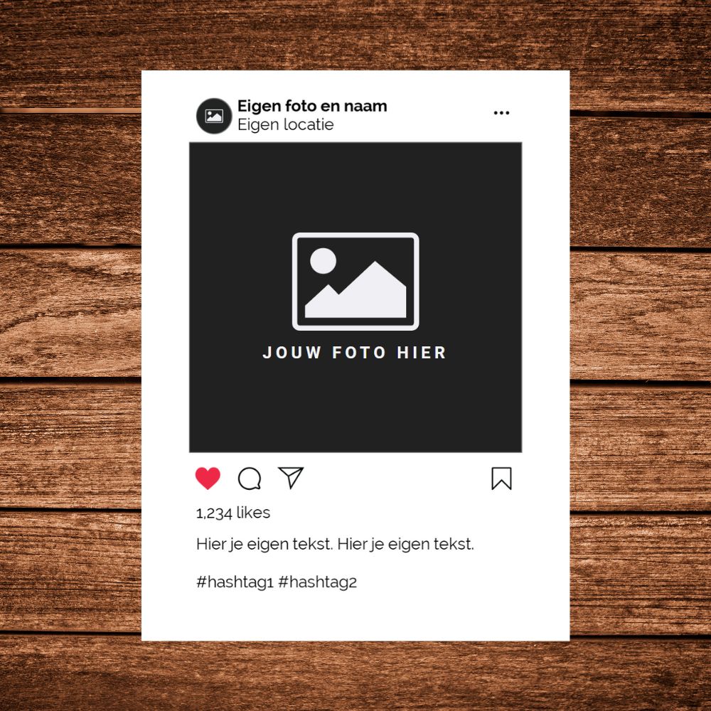 Social Frame Instagram Wit